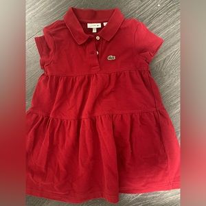 Burgundy Lacoste Girl Dress